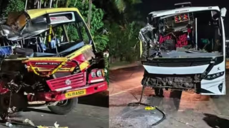 മലപ്പുറത്ത് ബസുകള്‍ കൂട്ടിയിടിച്ച് അപകടം; മൂപ്പതോളം പേര്‍ക്ക് പരിക്ക്