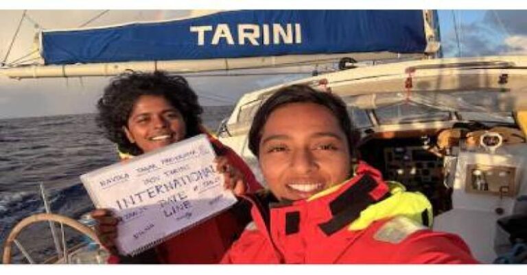 നാല് ഭൂഖണ്ഡങ്ങള്‍, മൂന്ന് സമുദ്രങ്ങള്‍; മാരത്തോണ്‍ യാത്ര പൂര്‍ത്തിയാക്കി നാവികസേന വനിതാ ഉദ്യോഗസ്ഥര്‍