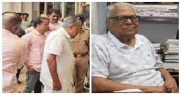വി എസിന്റെ ആരോഗ്യ നിലയില്‍ നേരിയ പുരോഗതി: ആശുപത്രിയിലെത്തി സന്ദര്‍ശിച്ച് പിണറായി