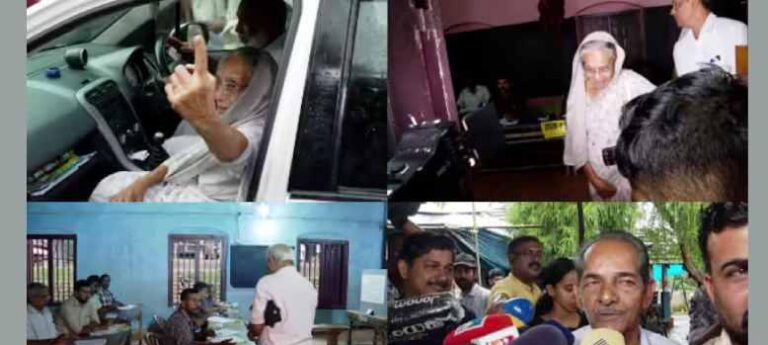 വോട്ട് സ്വരാജിന്! വോട്ട് ചെയ്ത് നിലമ്പൂർ ആയിഷ