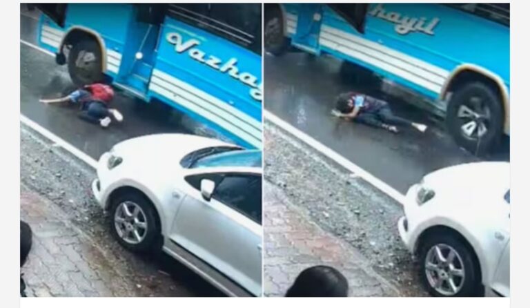 സ്റ്റോപ്പിൽ വിദ്യാർത്ഥികൾ ഇറങ്ങുന്നതിനിടെ ബസ് മുന്നോട്ടെടുത്തു; റോഡിലേക്ക് തെറിച്ച് വീണ് വിദ്യാർത്ഥിനി; ബസ് നിർത്താൻ തയാറാകാതെ ജീവനക്കാർ