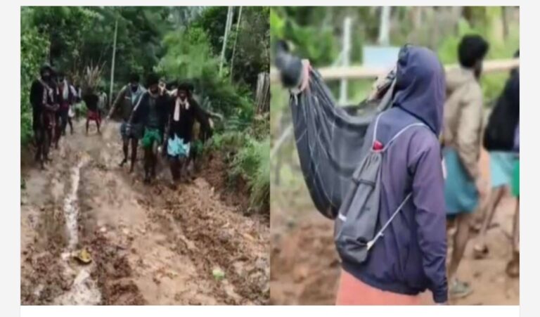 വാഹന സൗകര്യമില്ല, ഇടുക്കി വട്ടവടയിൽ പരിക്കേറ്റ ആദിവാസി സ്ത്രീയെ ചികിത്സയ്ക്കായി ചുമന്ന് കൊണ്ടുപോയത് 5 കിലോമീറ്റർ