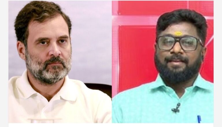 ചാനൽ ചർച്ചയ്ക്കിടെ രാഹുൽ ഗാന്ധിക്ക് നേരെ വധഭീഷണി; ബിജെപി നേതാവ് പ്രിന്റു മഹാദേവിനെതിരെ കേസ്
