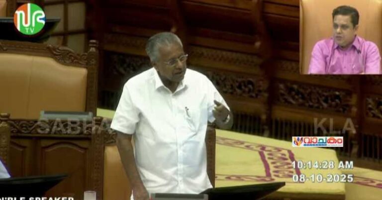 സ്പീക്കറുടെ മുഖം മറച്ച പ്രതിഷേധം ഇതാദ്യം: പ്രതിപക്ഷ പ്രതിഷേധം അതിരുവിട്ടെന്ന് മുഖ്യമന്ത്രി