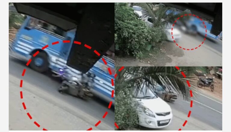 സ്വകാര്യ ബസ് ഇടിച്ച് സ്കൂട്ടർ മറിഞ്ഞു; കോഴിക്കോട് മുക്കത്ത് റോഡിലേക്ക് തെറിച്ചുവീണ മൂന്നുവയസ്സുകാരന് ദാരുണാന്ത്യം