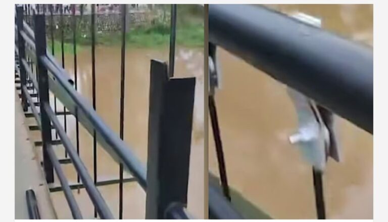 നിർമ്മാണ ചെലവ് അഞ്ച് കോടി; ഇന്നലെ ഉദ്ഘാടനം ചെയ്ത തൂക്കുപാലത്തിന് ഇന്ന് കൈവരിയില്ല! നാട്ടുകാർ രംഗത്ത്, പരിഹരിക്കാമെന്ന് ഉദ്യോഗസ്ഥർ