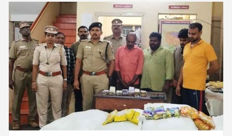 നാഗർകോവിലിൽ 15 ലക്ഷം രൂപ വിലമതിക്കുന്ന ഗുഡ്ക പിടികൂടി; മലയാളികൾ ഉൾപ്പെടെ നാലുപേർ അറസ്റ്റിൽ