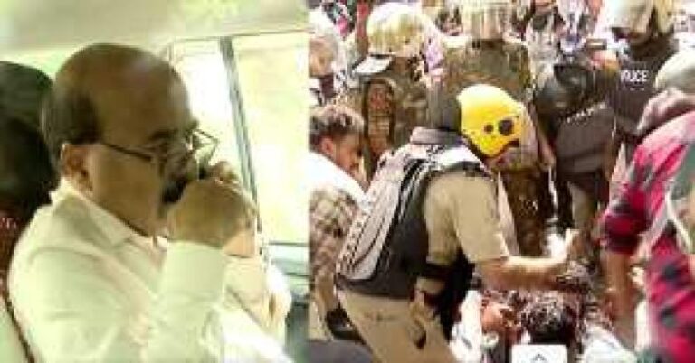കേരള സര്‍വകലാശാലയില്‍ പ്രതിഷേധം; വിസിയെ തടഞ്ഞ് എസ്എഫ്ഐ