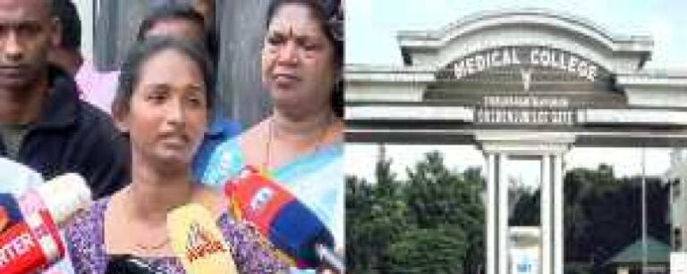 മെഡിക്കല്‍ കോളേജിന്റെ ചികിത്സ തൃപ്തികരമല്ലെന്ന് ട്രെയിനില്‍ നിന്നും മധ്യവയസ്കൻ തള്ളിയിട്ട ശ്രീക്കുട്ടിയുടെ അമ്മ