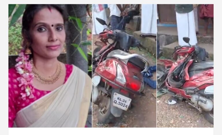 ബന്ധുവിനെ ശാസ്താംകോട്ട റെയിൽവേ സ്റ്റേഷനിൽ വിട്ട ശേഷം വീട്ടിലേക്ക് മടങ്ങുന്നതിനിടെ അപകടം; ടോറസ് ലോറി സ്കൂട്ടറിൽ ഇടിച്ച് യുവതിക്ക് ദാരുണാന്ത്യം