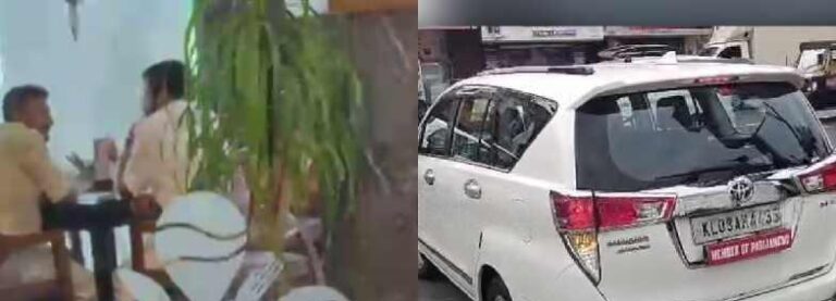 അടൂരിലെ സ്വകാര്യ ഹോട്ടലിൽ രാഹുലും വികെ ശ്രീകണ്ഠനും തമ്മിൽ കൂടിക്കാഴ്ച്ച
