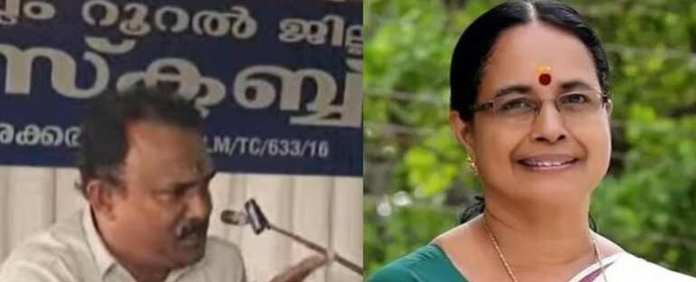 ഷാളിട്ട് സ്വീകരിച്ച ചിത്രം ഉണ്ടെങ്കിൽ പുറത്തുവിടൂ, ബിജെപിയെ വെല്ലുവിളിച്ച് ഐഷാ പോറ്റി