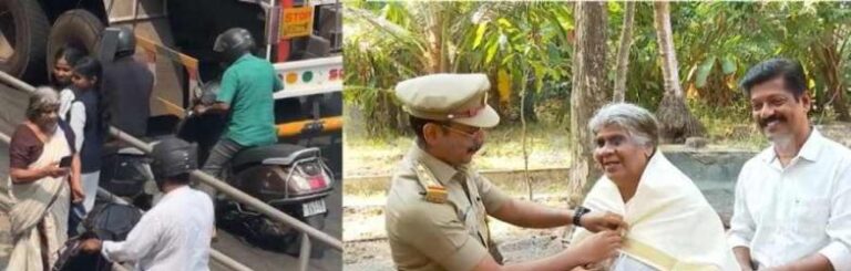 പ്രഭാവതിയമ്മയെ ആദരിച്ച് മോട്ടോര്‍വാഹന വകുപ്പ്