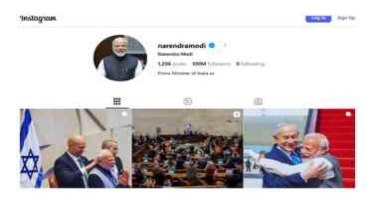 ഇൻസ്റ്റഗ്രാമിൽ ചരിത്രം കുറിച്ച് പ്രധാനമന്ത്രി നരേന്ദ്ര മോദി: 100 ദശലക്ഷം കടന്ന ആദ്യ ലോകനേതാവ്, ക്രിസ്റ്റ്യാനോ റൊണാൾഡോയും മെസ്സിയും മുന്നിൽ തന്നെ