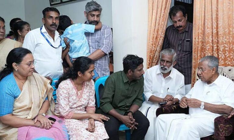 ആലിൻ ഷെറിന്റെ വീട്ടിൽ മുഖ്യമന്ത്രിയെത്തി : അ​വ​യ​വദാ​ന കേ​ന്ദ്ര​ത്തി​ന് ആ​ലി​ന്‍റെ പേ​ര്​ നൽകും
