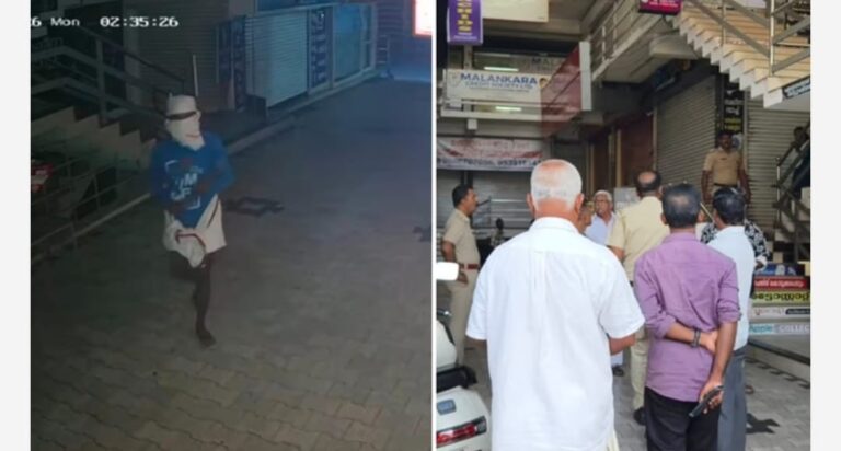 മുഖംമൂടിയണിഞ്ഞ് സിസിടിവി തിരിച്ചു വെച്ച് മോഷണം; പുനലൂരിൽ മൂന്ന് കടകൾ കവർന്നു