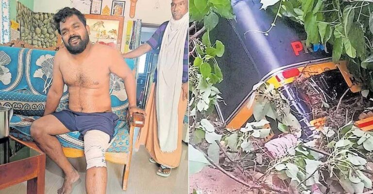 കൊട്ടാരക്കരയിൽ കനാൽ തകർച്ച; 50 അടി താഴ്ചയിൽ നിന്ന് യുവാവിനെ അത്ഭുതകരമായി രക്ഷപ്പെടുത്തി