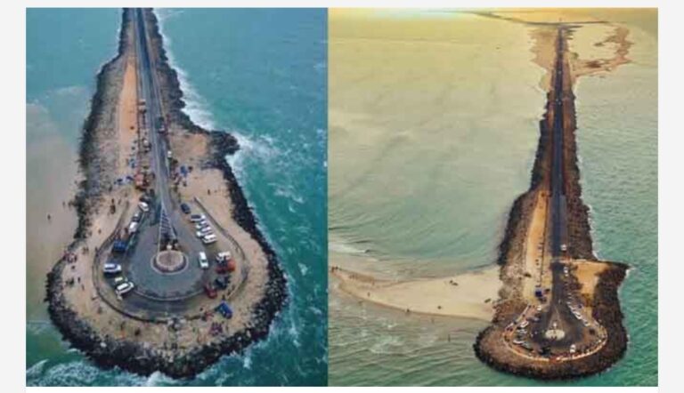 ഇരുവശവും കടൽ, നടുവിൽ ഒരു റോഡ്; ‘ഇന്ത്യയിലെ അവസാനത്തെ റോഡ്’! ഈ അത്ഭുത യാത്ര ആസ്വദിക്കാനെത്തുന്നത് നിരവധിപേർ