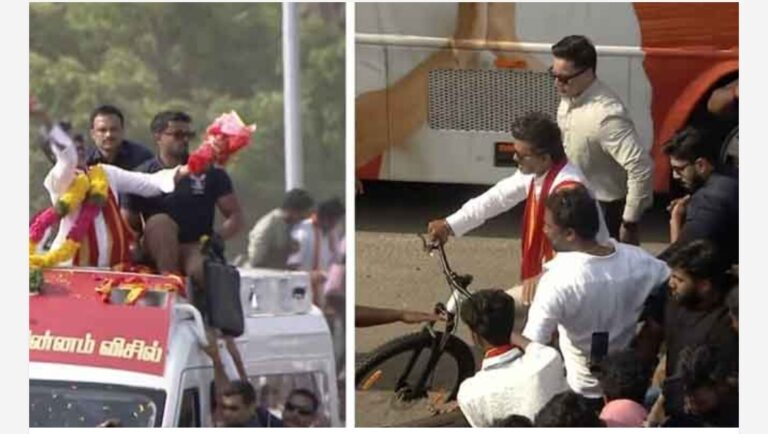 സൈക്കിളിൽ ജനങ്ങളിലേക്ക് ഇറങ്ങി Vijay; Kanyakumari റോഡ് ഷോ ആവേശം