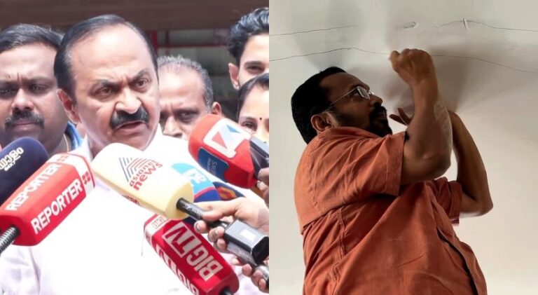‘വിള്ളല്‍ മേശപ്പുറത്ത് കയറി നിന്ന് പരിശോധിക്കേണ്ടത് മന്ത്രിയാണോ? ; പരിഹസിച്ച് വി ഡി സതീശന്‍