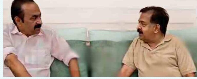 ചെന്നിത്തലയുടെ വീട്ടിലെത്തി വി ഡി സതീശൻ; നിർണായക കൂടിക്കാഴ്ച