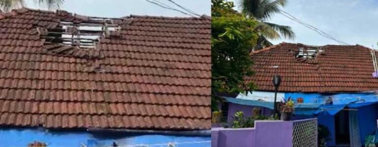 നെടുമ്പാശ്ശേരിയില്‍ വിമാനം താഴ്ന്ന് പറന്ന് വീടിന്റെ മേല്‍ക്കൂര തകര്‍ന്നു